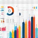 Illustration representing data analytics and reporting charts